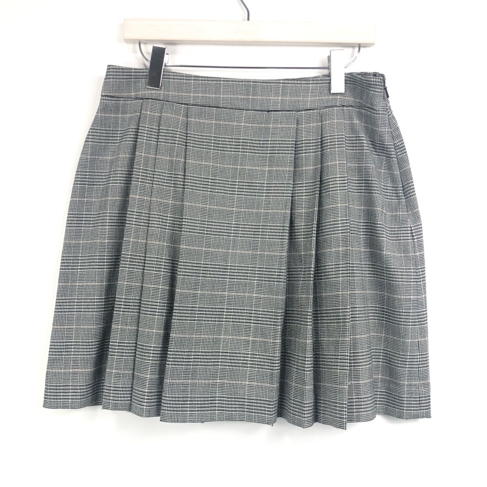 Marisa Christina 8 Pleated Plaid Skirt